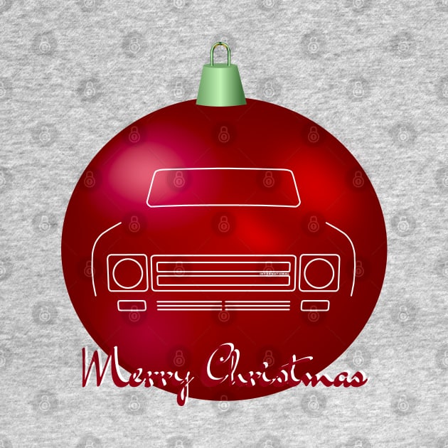 IH Scout American classic truck Christmas ball special edition by soitwouldseem